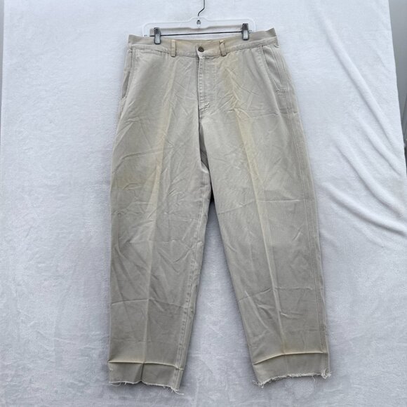 Vintage Patagonia Duck Pants Mens 36x29 Beige Chino Flat Front Canvas Relaxed